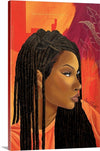 Loc'd in Love Canvas Print