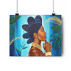 Sapphire Solitude Print