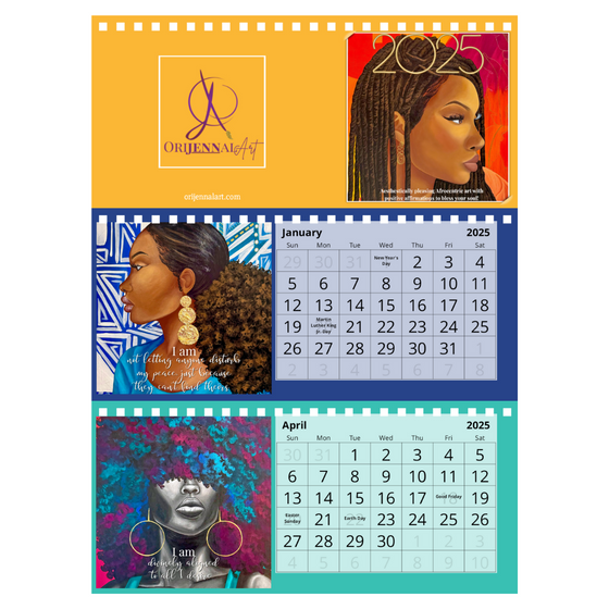 2025 Orijennal Art Desk Calendar