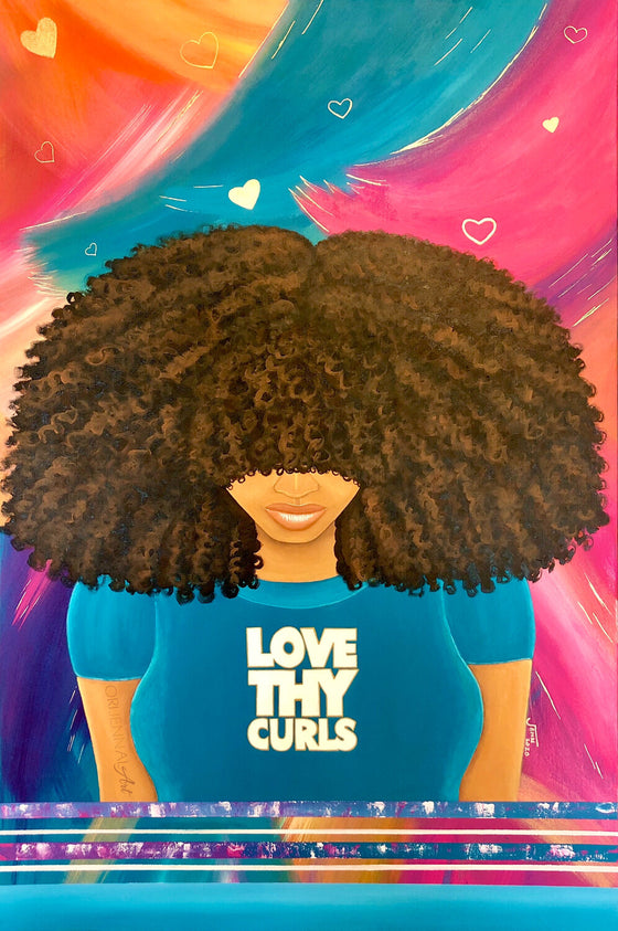 Love Thy Curls Canvas Print