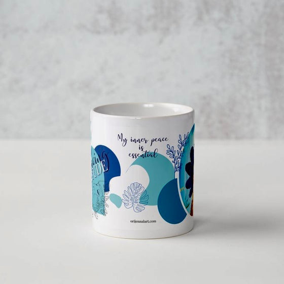 Sapphire Solitude Affirmations Mug
