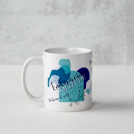 Sapphire Solitude Affirmations Mug